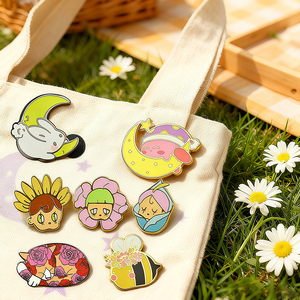 漫画動物ブローチラペルバッジ金属エナメルピン - Product Image 2