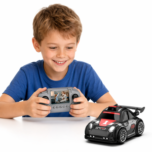 Voiture RC FPV miniature 2,4 GHz avec caméra HD, mode de suivi intelligent Wi-Fi, télécommande de bureau, véhicule de course, jouet d'intérieur, cadeau pour garçon - Product Image 1