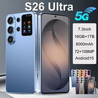 Meilleure Vente 2026 : Téléphone Android 15 S26 Ultra 16G+1TB 5G Global, Grand Écran Plein Écran, Prix de Gros