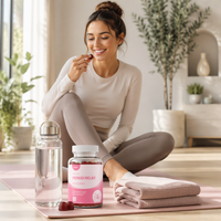 S-Yichao Gommes à la pectine sans sucre pour soulager les symptômes de la menstruation chez la femme, certifiées GMP, gommes pour les troubles du cycle menstruel, équilibre hormonal