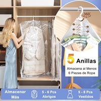 Lot de 12 sacs sous vide transparents avec pompe électrique, réutilisables, suspendus, pour vêtements, grande capacité, matériau PE, polyvalents