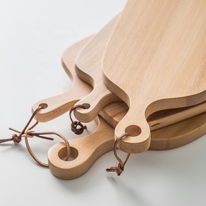 <span class=keywords><strong>Planche</strong></span> à découper ronde écologique en bois <span class=keywords><strong>de</strong></span> <span class=keywords><strong>hêtre</strong></span> avec poignée taille personnalisable blocs à découper en bois servant des aliments - Product Image 2