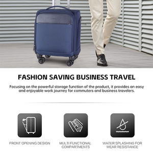 Valise à roulettes de 14 pouces, valise à roulettes universelle, valise de cabine, valise à roulettes pour le week-end, ensemble de bagages, valises de voyage - Product Image 5
