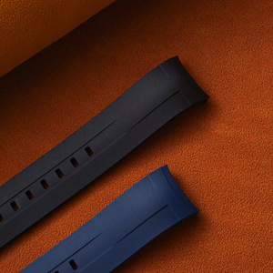 Best-seller Bracelets de montre en caoutchouc FKM Tropical Premium <span class=keywords><strong>Bracelet</strong></span> de remplacement en caoutchouc fluoré de plongée à bout incurvé pour montres Tisot - Product Image 5