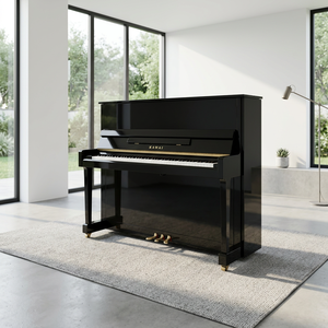 <span class=keywords><strong>Pianoforte</strong></span> Verticale KAWAI KU10 Ben Mantenuto, Compatto con <span class=keywords><strong>Dimensioni</strong></span> Profonde e Design con Copertura Tastiera a Chiusura Lenta - Product Image 1