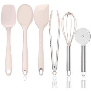 Juego de Espátulas de Silicona Ecológicas Yuehang, 5 Piezas, Utensilios de Cocina Resistentes al Calor para Hornear, Cocinar y Mezclar - Product Image 1