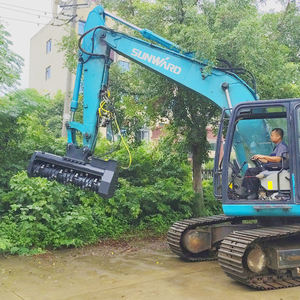 Forestry machines Trench Brush Trench Excavator Tree Wood Cutting Trench Machine 1.5m width Hydraulic Forestry Mulcher - Product Image 4