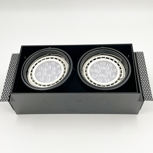 Plafonnier carré moderne 3500K 30lm COB Simple Double ou Triple <span class=keywords><strong>Rectangulaire</strong></span> LED Grille Encastrée Downlight <span class=keywords><strong>Spot</strong></span> 110V-220V - Product Image 2