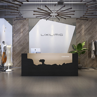 Comptoir de réception moderne personnalisable pour salon de beauté Table de caisse pour salon de coiffure Service à la clientèle