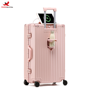 Aluminum Frame Carry on Spinner Luggage with TSA Lock Durable Large Capacity Travel Trolley Case <b>Suitcase</b> RTS Bulk Mixed Order - Product Image 1