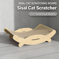 Chaise longue pour chat Crab, griffoir, lit pour chat, planche à griffer sans poussière, canapé pour chat, tout-en-un, extra large