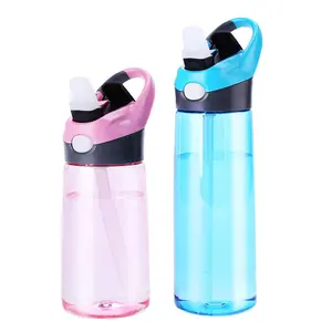 BPA libre 400ML niños viaje vaso taza paja Flip botella de agua para niños pequeños
