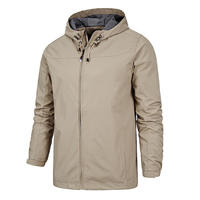 Logo personnalisé vierge coupe-vent imperméable veste d'extérieur vestes coupe-vent grande taille vestes décontractées pour hommes