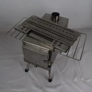 Nueva estufa de sauna de carpa explosiva transfronteriza, fabricante de estufa de leña de acero inoxidable plegable, horno de calefacción