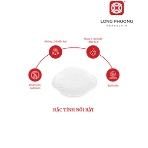 Fabricante precio de fábrica tamaño personalizado pargo rojo placa cerámica cargador plato para utensilios de cocina directo del proveedor de Vietnam - Product Image 5