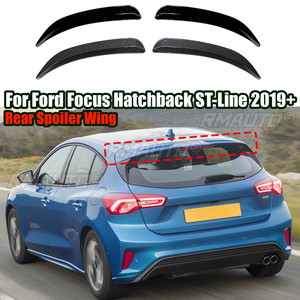 Alerón Trasero con Extensión de Aletas para Ford Focus Hatchback ST-Line 2019+, Aspecto de Fibra de Carbono, Color Negro, Accesorio de Estilo Automotriz - Product Image 1