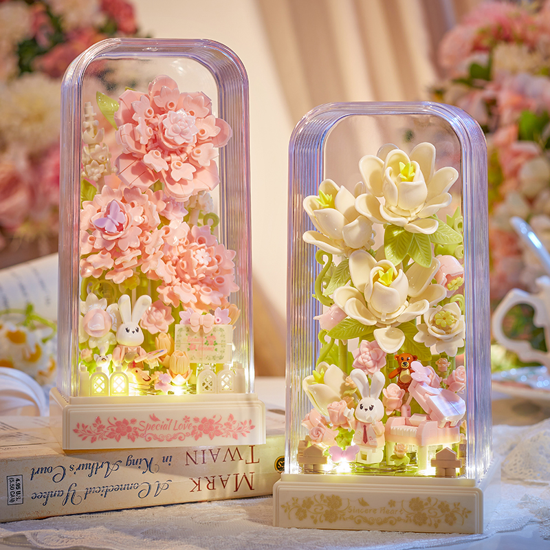 Gardénia en fleurs - fleurs roses et blanches