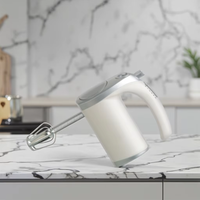 Mini mélangeur à main électrique 400W avec source d'alimentation et bouton d'éjecteur de batteur