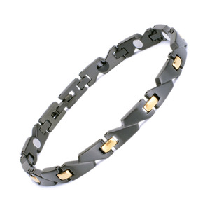 Personalidade criativa Titanium Steel Magnet Pulseira Moda Luz Luxo Saúde Energia Massagem Produto com íon negativo - Product Image 1