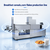 Ligne de production industrielle de céréales pour le petit-déjeuner pour usine alimentaire, machine à fabriquer des céréales de maïs