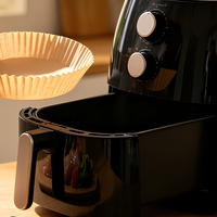 Papiers de cuisson jetables pour friteuse à air, antiadhésifs, résistants à l'huile, en papier sulfurisé pour friteuse à air, cuisson, rôtissage, micro-ondes