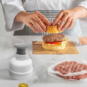 1 pièce Presse à galettes de <span class=keywords><strong>hamburger</strong></span> manuelle en PP, pour galettes de bœuf, galettes de crevettes et autres aliments, avec poignée confortable, pour galettes <span class=keywords><strong>maison</strong></span> - Product Image 5