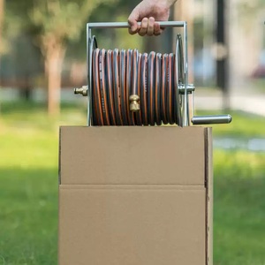 Enrouleurs de tuyaux de 50 m en métal de haute qualité et résistants à la corrosion, équipés de raccords en laiton massif - Product Image 3