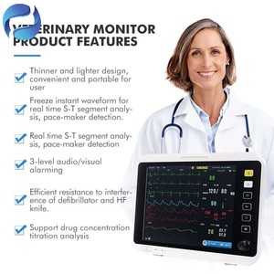 <span class=keywords><strong>Appareil</strong></span> de surveillance vétérinaire portable avec capacités <span class=keywords><strong>Holter</strong></span> ECG multiparamètres pour les hôpitaux vétérinaires - Product Image 2