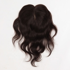 Las mujeres <span class=keywords><strong>pelo</strong></span> clip en cabello humano topper remy clip en la parte superior <span class=keywords><strong>de</strong></span> cierre - Product Image 2