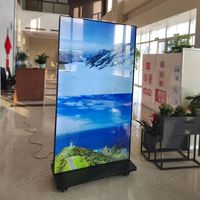 Écran publicitaire numérique LCD vertical sur pied de 65, 75, 85, 98 pouces, Full HD, pour utilisation en centre commercial