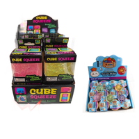 Jouet anti-stress en caoutchouc à texture marbrée, en forme de flocon de neige, cube de glace, maltose, rebond lent, soulagement du stress