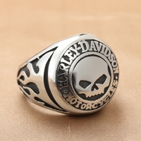 Bague pour homme sans nickel, vente chaude, bague personnalisée en acier inoxydable 316L plaqué or 18 carats, bijoux vintage