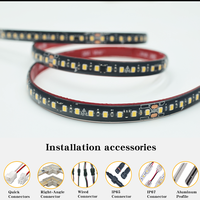 Bande LED CE, RoHS AC 220V 110V, lumière blanche 3000K 4000K 6500K, flux lumineux élevé 80Ra+, PCB 8mm 10mm pour éclairage de parc, extérieur