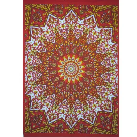 Wall Hanging Home Decor Cotton Fabric Handmade Star Mandala Tapestry Animal Print Multiple Color