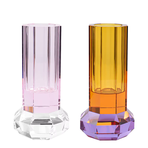 Цветочные вазы, свадебные маленькие бутон, прозрачные Дешевые Роскошные Современные хрустальные украшения, скандинавские цветочные вазы для домашнего декора - Product Image 1