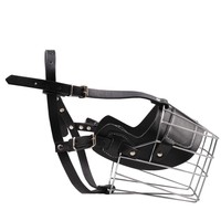 Kingtale Pet Supplier Masque Wire Basket Straps Muselière pour chien Rubans en métal personnalisés solides pour animaux de compagnie Pit Bull Cuir réglable