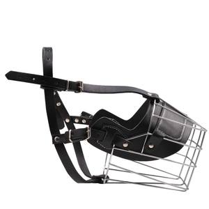 Kingtale Fornecedor de Mascaras para animais de estimação, correias de arame para focinho de cachorro, metal, fitas personalizadas, couro ajustável, sólido para animais de estimação - Product Image 4