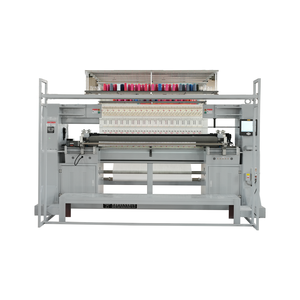 Dapat disesuaikan Servo kontrol tidak ada kembali jahitan baris ganda Quilting mesin bordir untuk musim panas selimut bantal seprai - Product Image 1