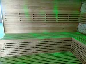 Sauna Interior de Madera Sólida de Lujo, Sauna de Vapor Seco de Madera de Hemlock para Spa en Casa - Product Image 6