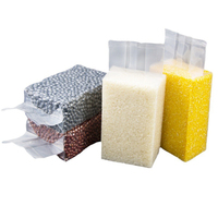 Sacs sous vide refermables en plastique PA/PE transparents imprimés en gravure pour le stockage du riz et des aliments, taille et couleur personnalisables