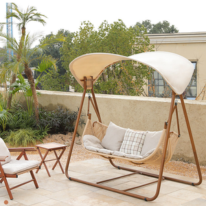 Silla de Balcón, Silla Columpio de Doble Uso, <span class=keywords><strong>Hamaca</strong></span> para Villa, Silla Mecedora para <span class=keywords><strong>Terraza</strong></span>, Jardín, Columpio para Exteriores - Product Image 3