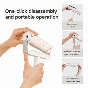 Rodillo Quitapelusas Manual Innowell con Palo Telescópico de Aluminio - Cepillos para Quitar Pelos de Mascotas y Pelusas de la Ropa y Cortinas - Product Image 4