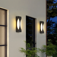 Lampe murale LED extérieure étanche en acier inoxydable pour cour, entrée, couloir, escalier, terrasse, balcon et hôtel