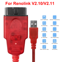 Renolink V2.11 2026 pour Renault : Outil de diagnostic automobile OBD2, programmeur de clés ECM UCH ECU
