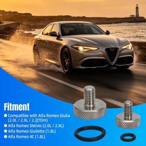 Tappo <span class=keywords><strong>di</strong></span> Scarico per Radiatore in Acciaio Inox 301 per Alfa Romeo, Elimina la Corrosione Elettrochimica Rispetto all'Alluminio/Titanio - Product Image 6