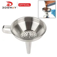 3DSWAY Saringan Resin Printer 3D Stainless Steel, Corong Filter Resin UV untuk Elegoo Phrozen Anycubic SLA/DLP/LCD