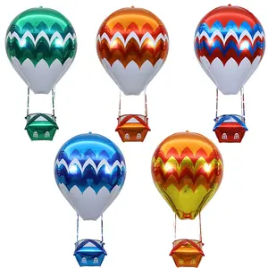 4d ballons en forme d'air chaud ballon rond en aluminium Mylar hélium Diy pour Baby Shower mariage fête d'anniversaire décorations