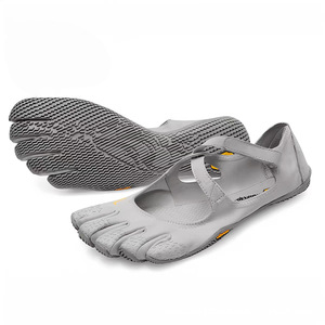 Chaussures de ballet souples Vibram V-Soul Fivefingers pour femmes, semelle extérieure en caoutchouc plate, doublure en coton, yoga, danse, fitness, orteil fendu - Product Image 5