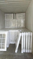 Fenêtre coulissante en PVC avec grilles en verre, maison préfabriquée horizontale, fenêtre intérieure mince, fenêtres coulissantes en UPVC/PVC