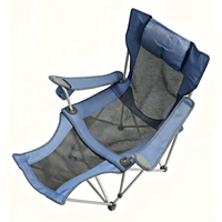 Chaise pliante double usage Penglong légère, respirante, portable, moderne, en Oxford, pour la pêche, le camping et les pique-niques